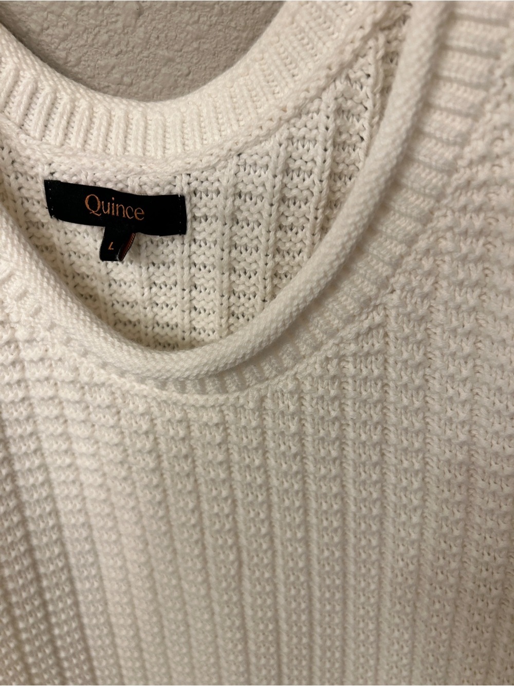 Quince Cream Knit Tank Top - Picture 2 of 3